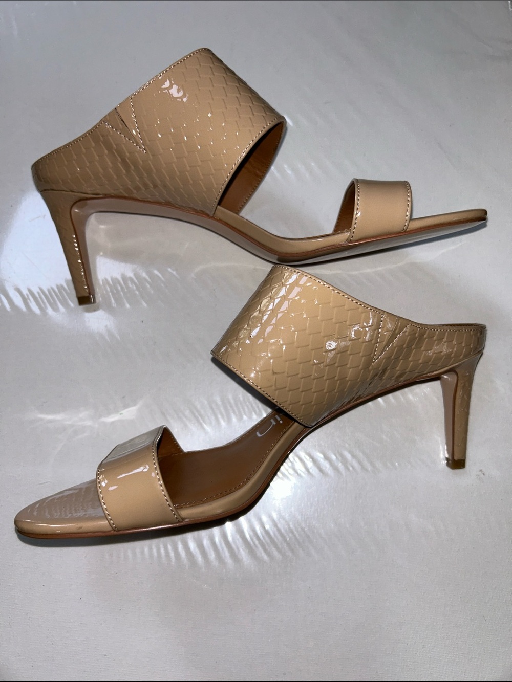 NWOB Calvin Klein Cecily Women's Beige Heeled Sandals